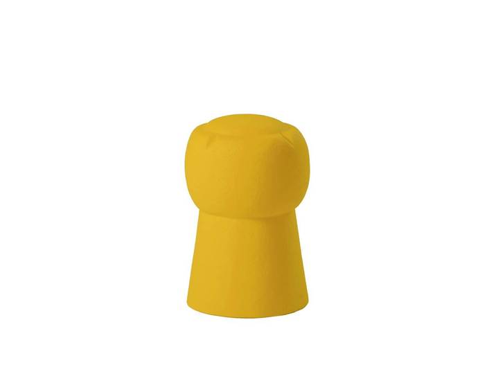 SLIDE tabouret bas pour l'extérieur CIN CIN (Jaune - Polyéthylène)