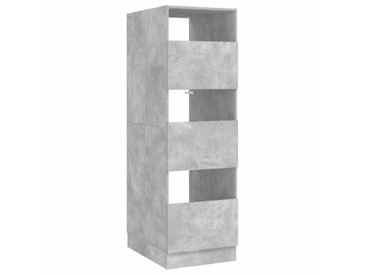 Wäschetrockner Beton 50 x 68 x 162 cm Holz mit Einlegeböden Holzwerkstoff, wasserabweisende Oberfläche, Drehtüren, geräumige Einlegeböden, pflegeleicht, modern
