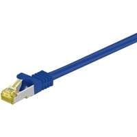 RJ-45 Patchkabel Cat 6.a S/FTP (PIMF), mit Cat.7 Rohkabel blau, 3 Meter, 500 MHz