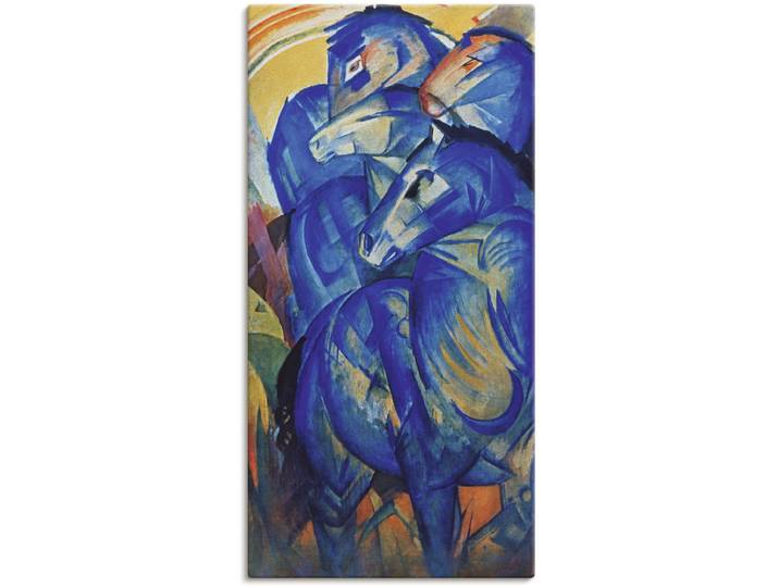 Artland Turm der blauen Pferde. 1913 Haustiere 1 Stk. tlg. als Leinwandbild, Poster in verschied. Grössen