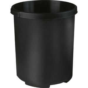 Han Papierkorb 1836-13, schwarz, aus Kunststoff, 50 Liter