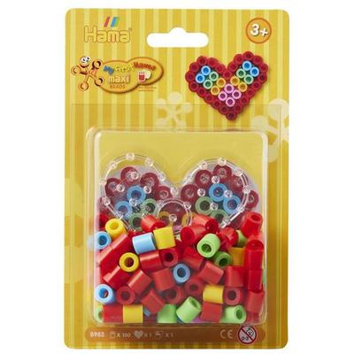 Hama®kleines Sortiment mit Maxiperlen und Stiftplatte.