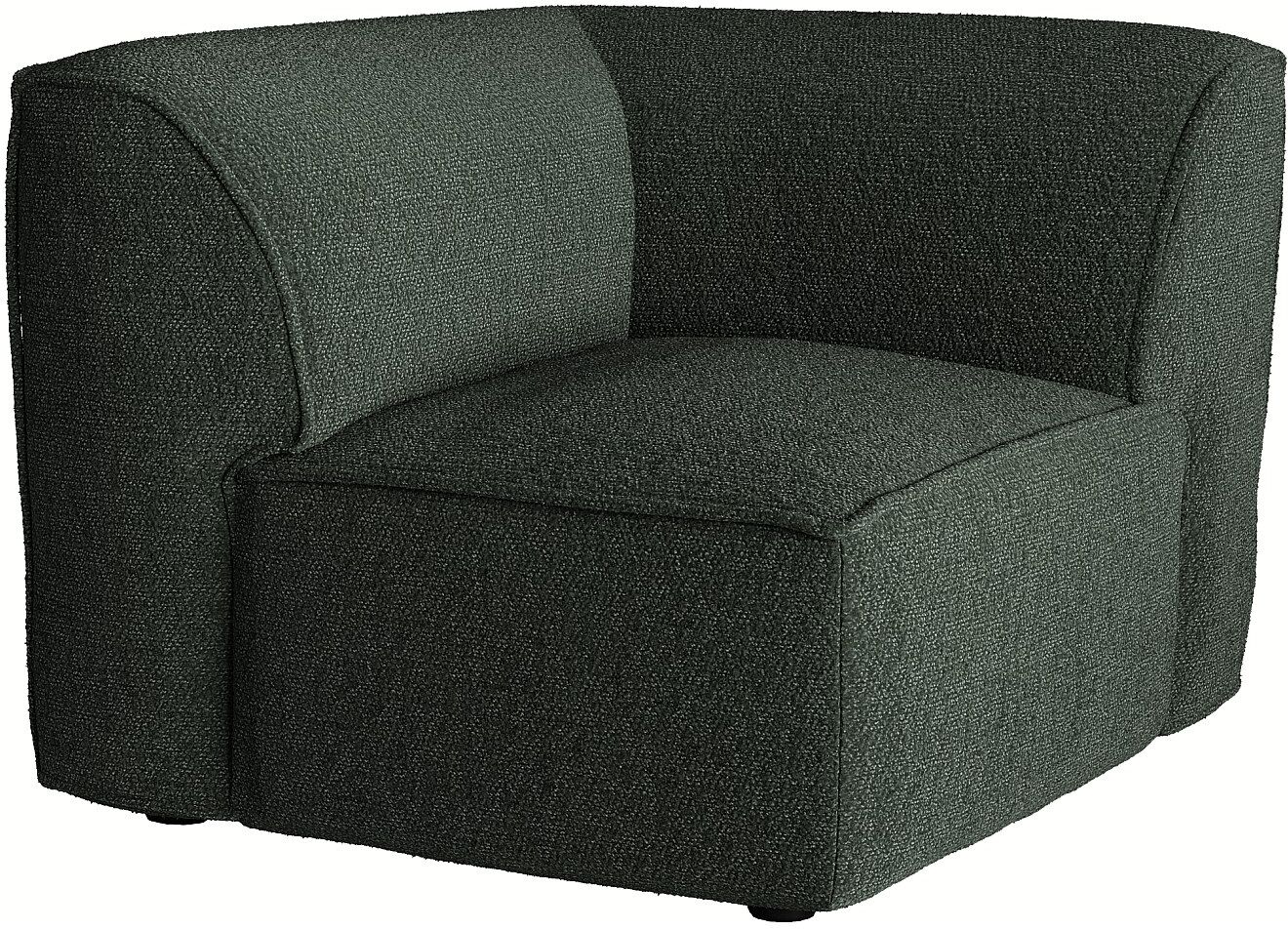 Unique Sillón de esquina en chenilla verde - CAMILIO de Maison Céphy