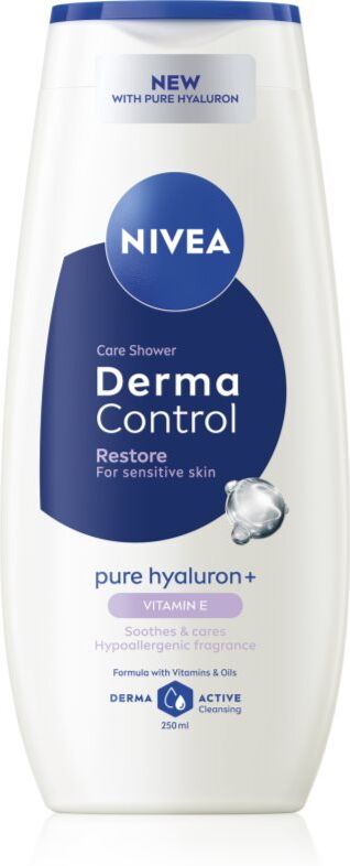 NIVEA Derma Control Restore moisturising shower gel with hyaluronic acid 250 ml