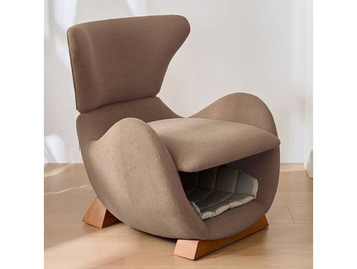 Fauteuil de salon design dans le look Walhai: Marron Offre aux chats et aux petits chiens un lieu de retraite