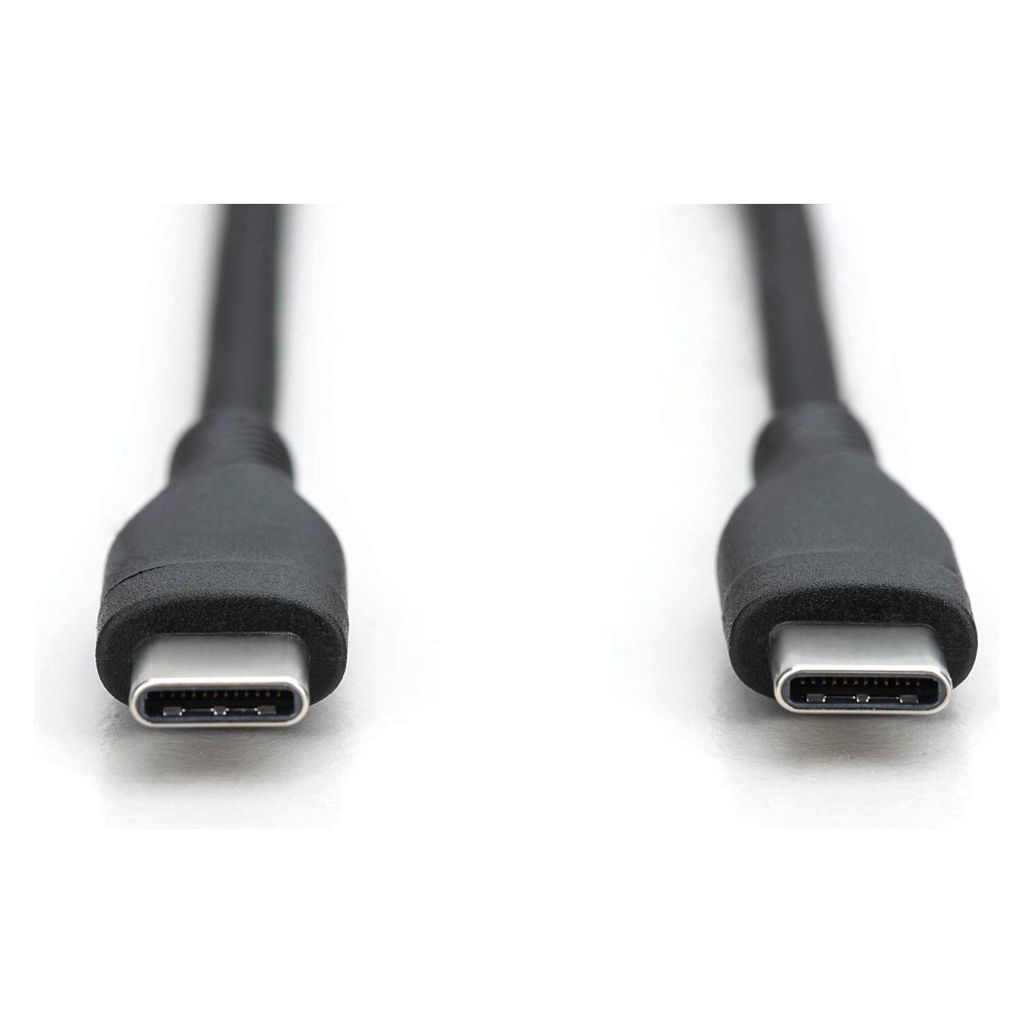 Digitus USB C - USB C (0.50 m, USB 2.0, 60 W) (AK-300341-005-S)
