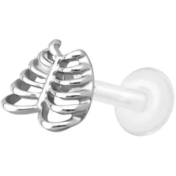 PTFE Labret mit Innengewinde + Titan-Aufsatz SKELETT TORSO