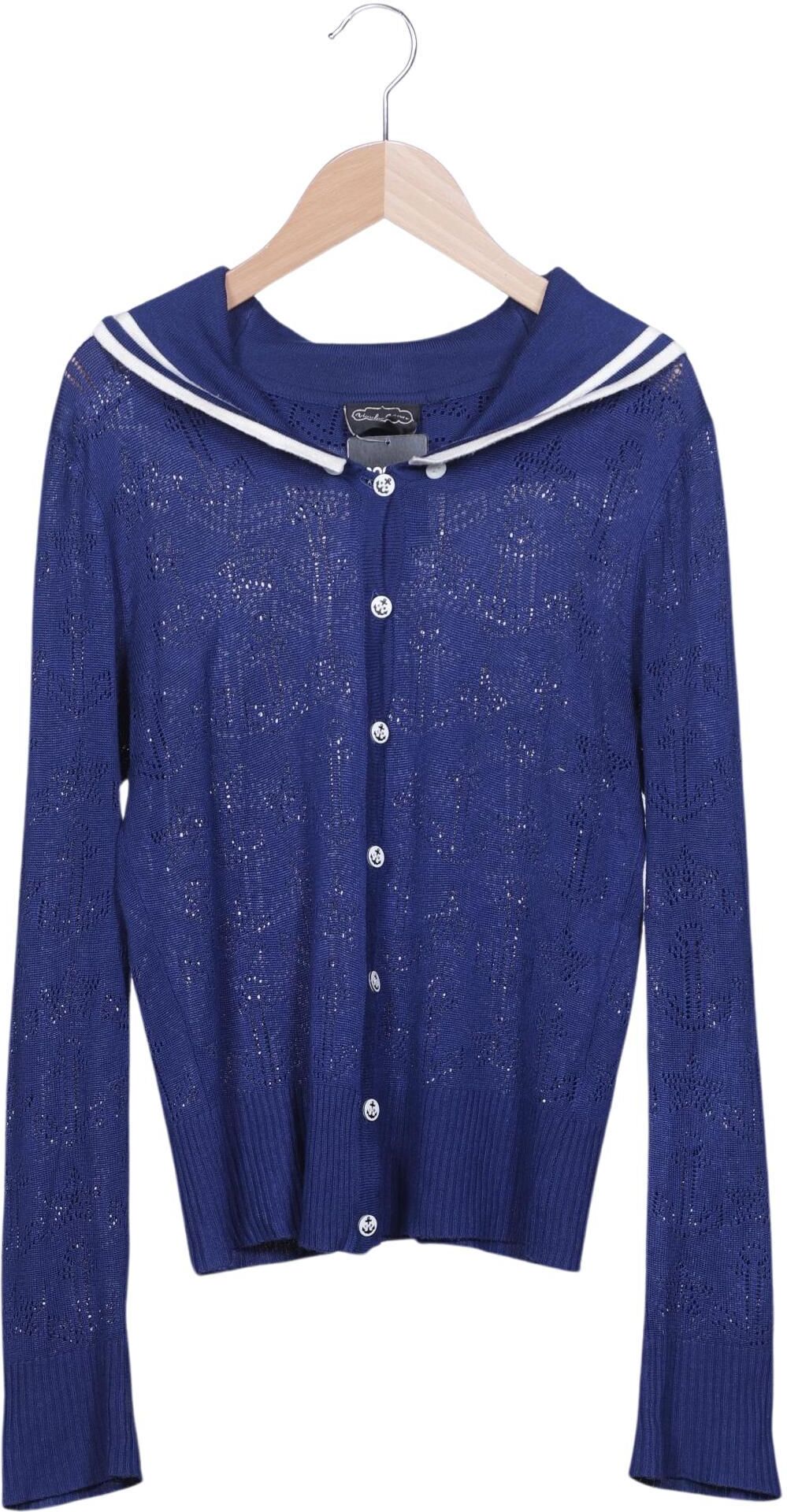 Voodoo Vixen Damen Strickjacke, Marineblau, Gr. S, Viskose - Second Hand