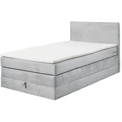 Boxspringbett   ¦ grau ¦ Maße (cm): B: 121 H: 107 T: 209.0