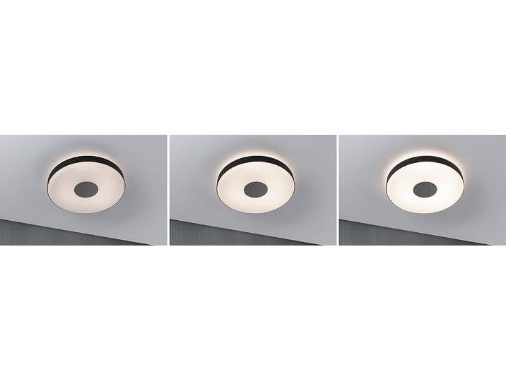 Plafonnier Puric Pane II 40 x 7 x 40cm Noir Aluminium verni Polycarbonate LED Module LED