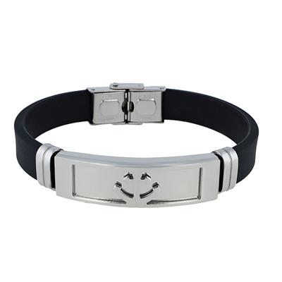 Armband ADELIA´S "Armband aus Silikon 21 cm", schwarz, Armbänder, Damen, 21cm, Synthetik, Armband, Zum Verschenken an Menschen, die Ihnen am Herzen liegen