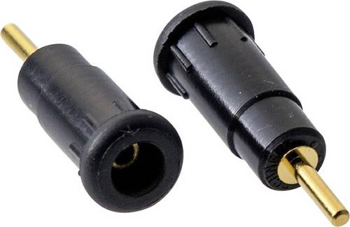 Schnepp BU 2800/SW Sicherheits-Laborbuchse Buchse, Einbau Stift-Ø: 2mm Schwarz