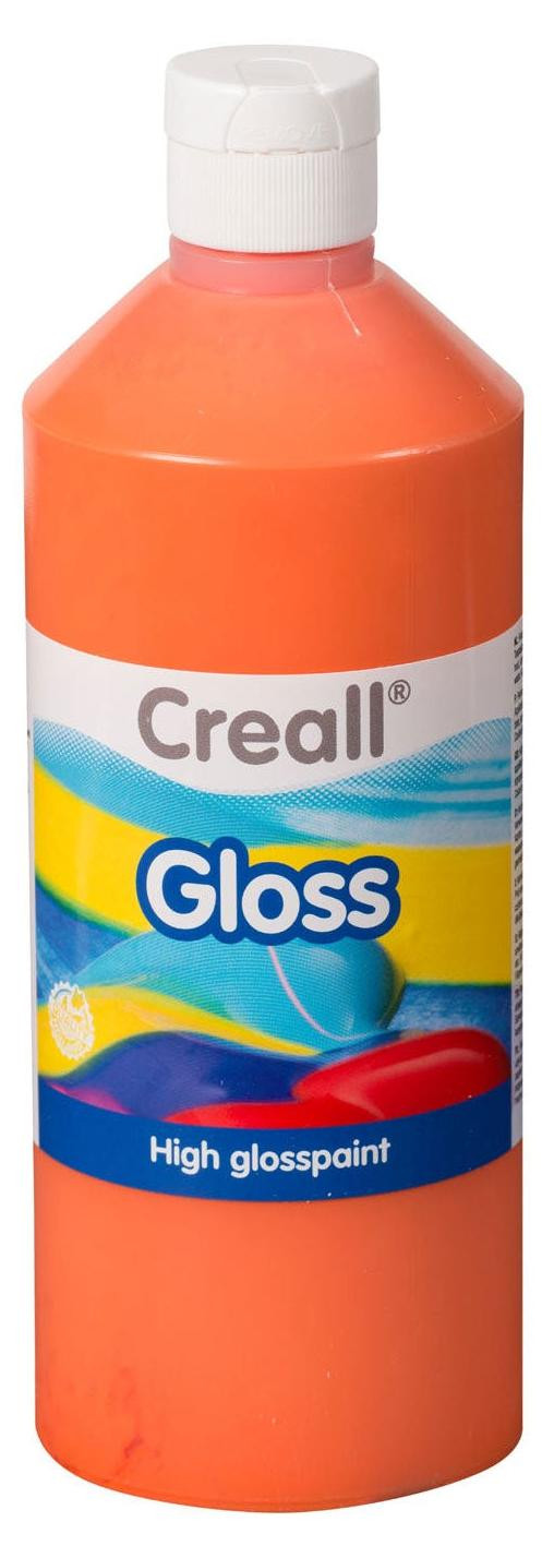 Creall glansverf oranje 500 ml kinderverf voor knutselen en schilderen