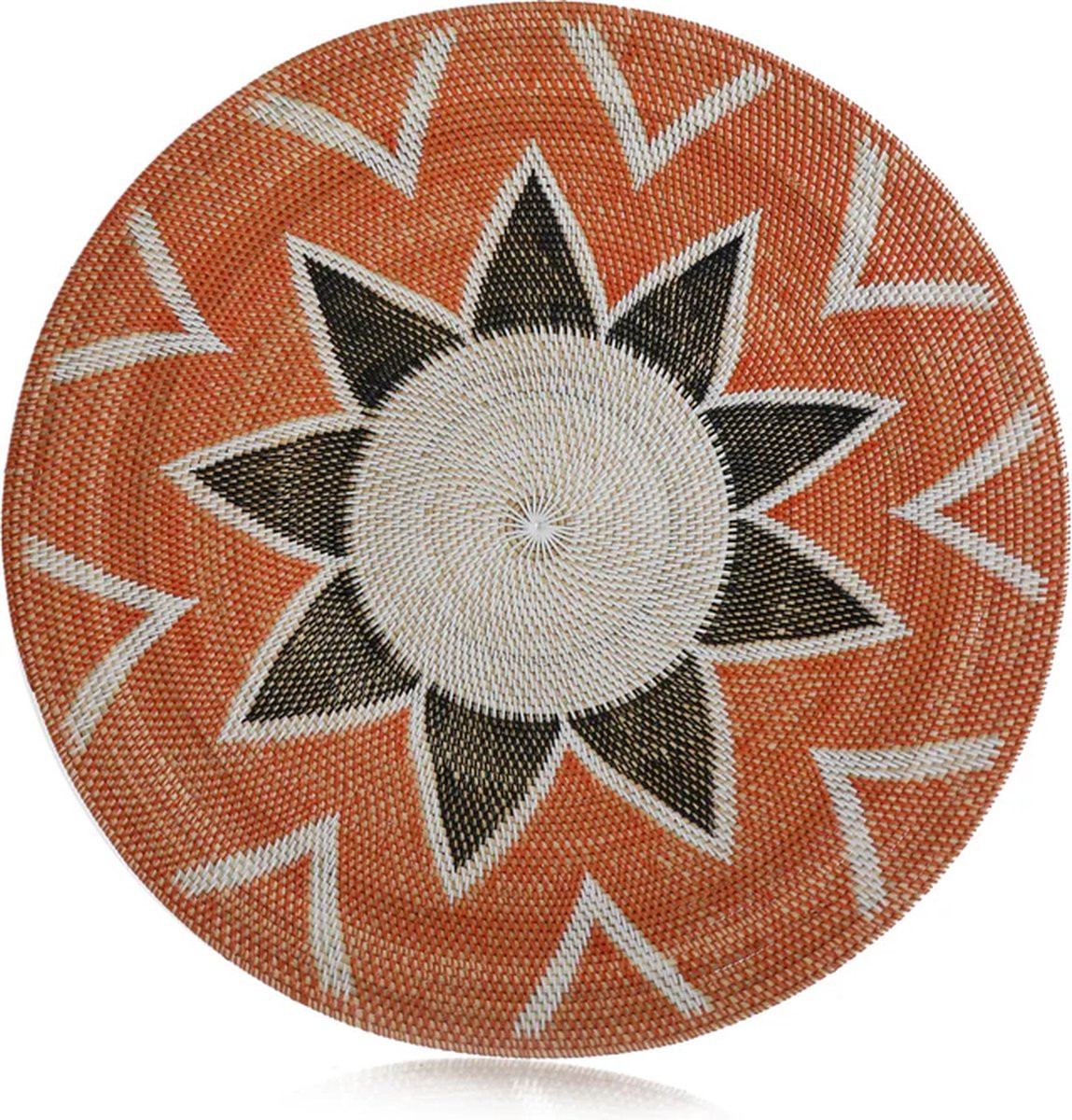 Canal Living Lilly wandspiegel - Rotan - Ø90 cm