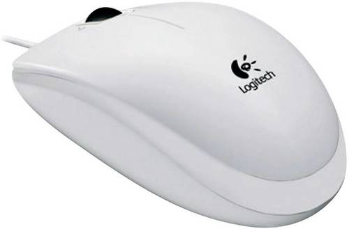 Logitech B100 Maus USB Optisch Weiß 3 Tasten 800 dpi