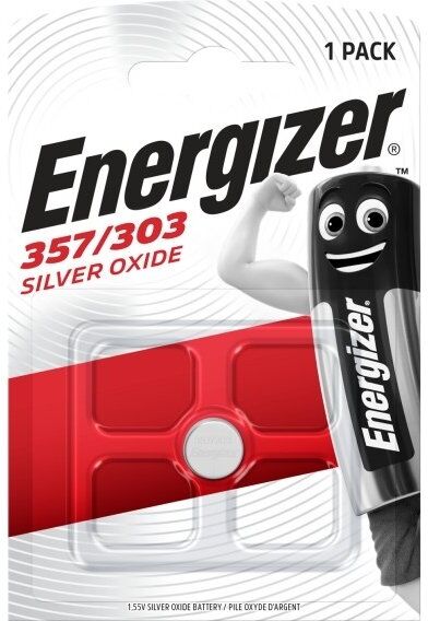Energizer Silver Oxide 357 Knapcelle Batteri, 1stk