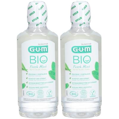 GUM BIO Mundspuelung x2 2x500 ml Mundwasser