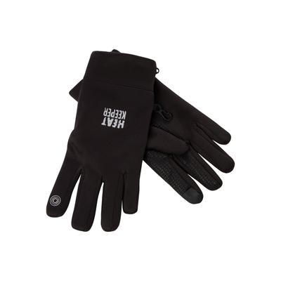 Fleecehandschuhe HEATKEEPER, Damen, Gr. XXL, schwarz, Fleece, Obermaterial: 92% Polyester, 8% Elasthan, unifarben, Handschuhe, mit Silikon-Finish an der Handfläche und I-Touch-Profile an Daumen