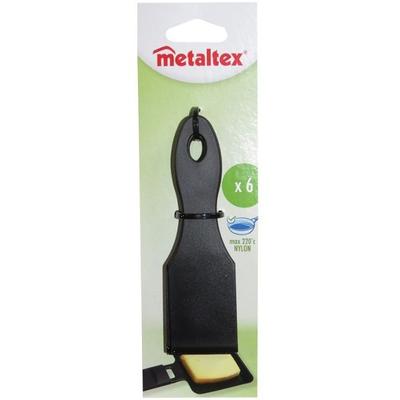 Metaltex Raclettespachtel 6 Stk Racletteschieber Raclette Schaber 13cm spülmaschinenfest