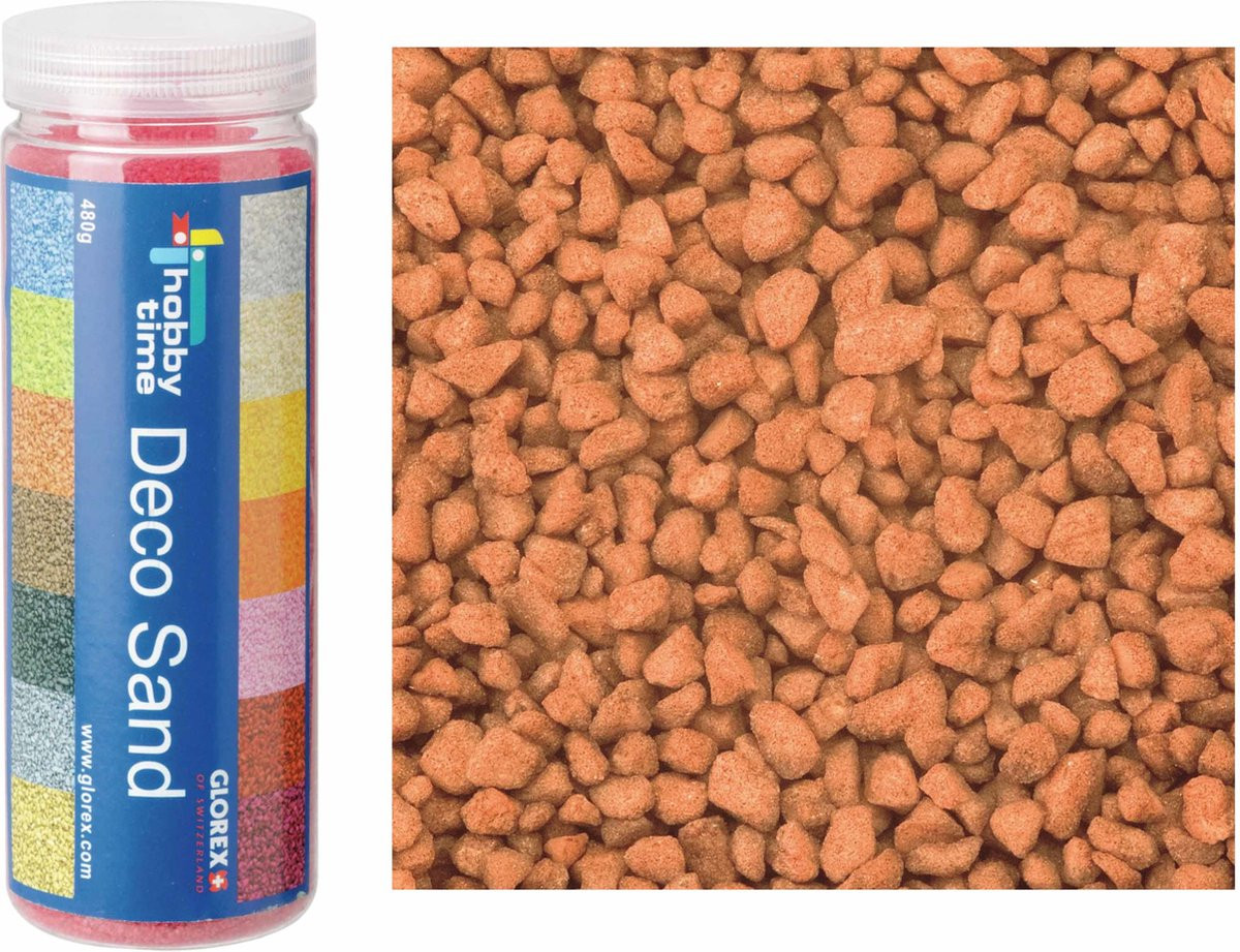 Decoratie zand en kiezels terracotta 2x 500g - Mini steentjes 2 tot 6 mm
