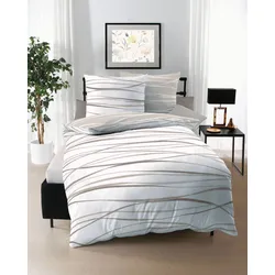 kaeppel Bettwäsche Satin Motion natur 155x220 cm + 80x80 cm