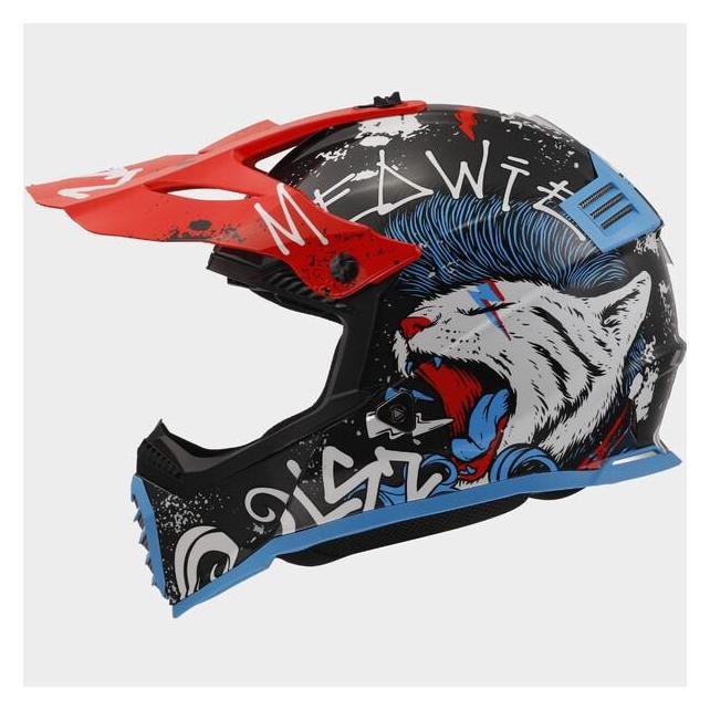 LS2 MX437 FAST EVO MINI II STARMAW Kinder MX-Helm schwarz L (L) (46437J3332L)