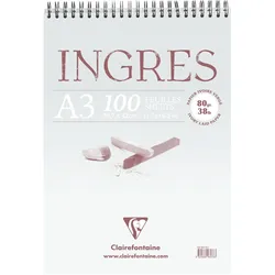 Clairefontaine, Heft + Block, Trockene Techniken (A3, Blanko)