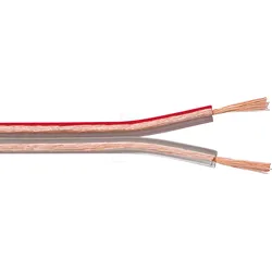 GOOBAY 15131 - Lautsprecherkabel 2x2,5mm2 , 25 m transparent CU