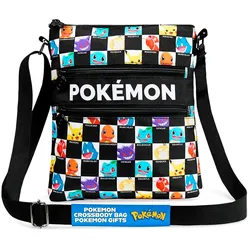 Pokémon Umhängetasche – Pokémon Schultertasche mit Reißverschlussfächern für unterwegs