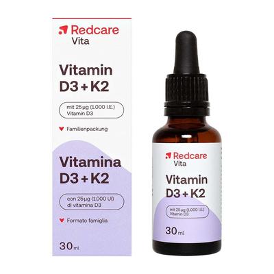 Vitamin D3+K2 RedCare Tropfen zum Einnehmen 30 ml
