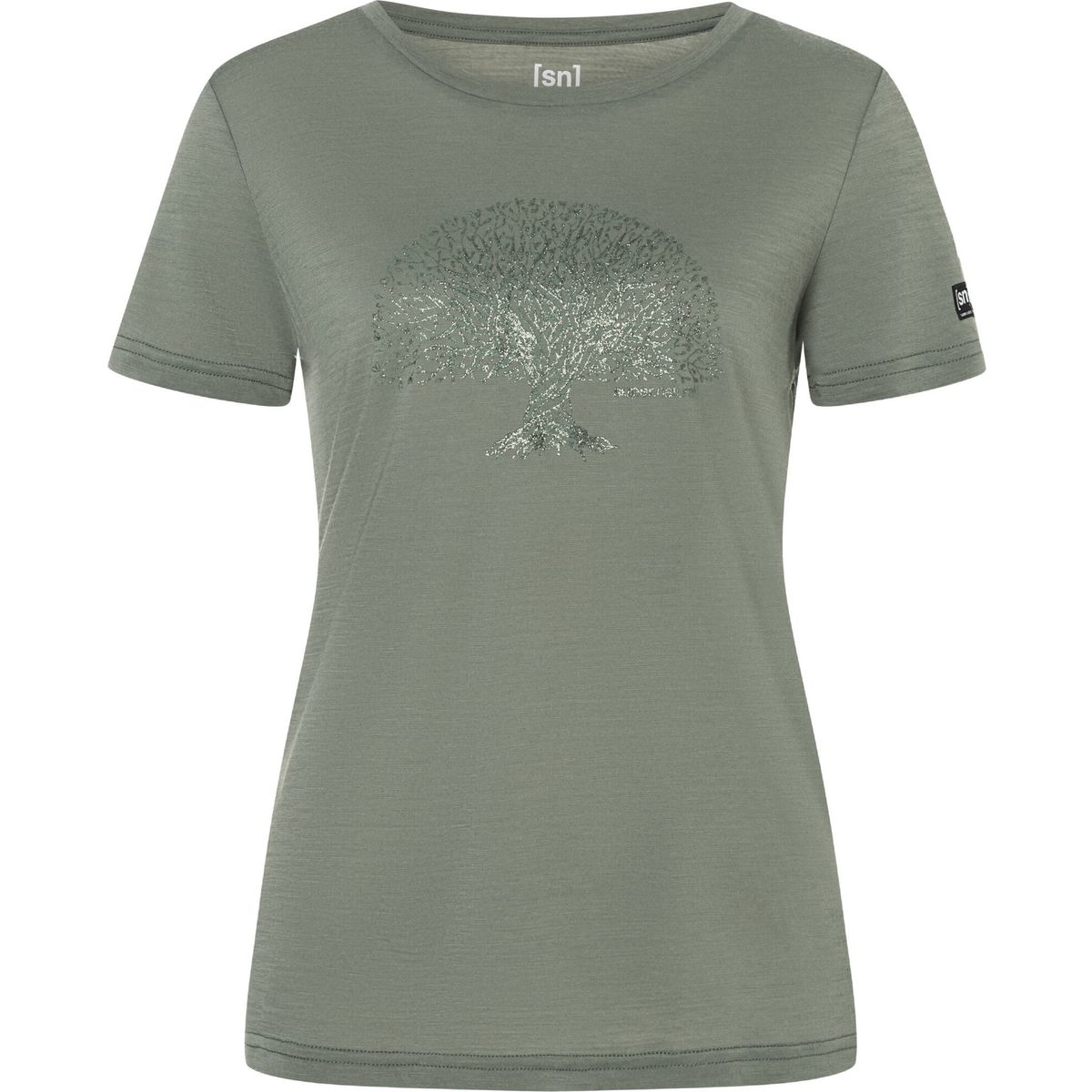 Super.Natural W Tree OF Knowledge Tee eucalyptus/eucalyptus gl (21K) S SNWP0306621KS