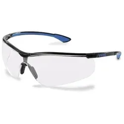Schutzbrille sportstyle AR schwarz/blau - schwarz/klar