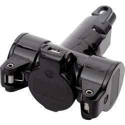 N & L 10190 3fach-Kupplung Thermoplast 230 V Schwarz IP20