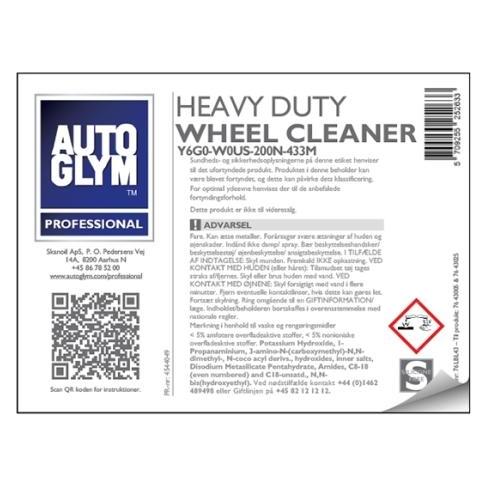 Autoglym Label Heavy Duty Acid Free Wheel Cleaner (LBL43)