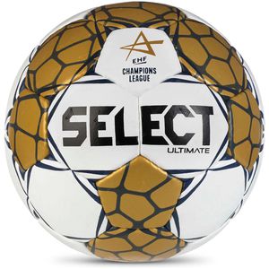 Select Handball Ultimate EHF Champions League v24, Größe 3, gold/weiß, 450 Gramm, Spielball
