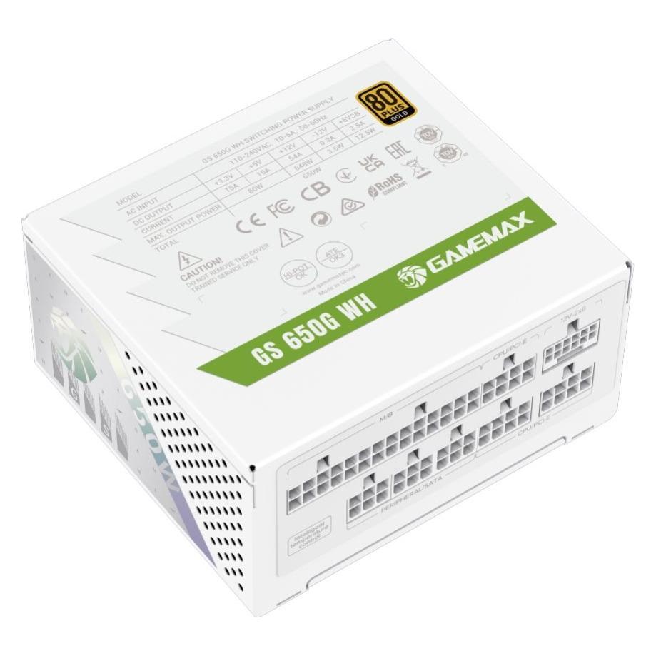 GameMax | PSU | GS 650G WH | 650W | SFX | Full Modular| White (650 W) (GS 650G WH)
