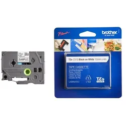 Brother Original P-Touch Farbband schwarz auf weiß (1,2cm x 4m) (TZE-231s)
