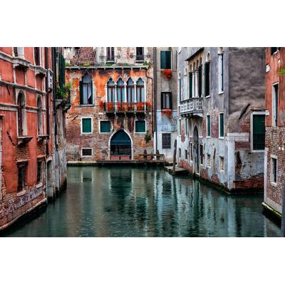 Fototapete PAPERMOON "Venedig Häuser", bunt, B:5m L:2,8m, Vlies, Tapeten