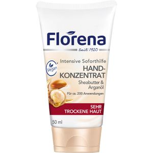 Florena Handcreme Hand-Konzentrat, Sheabutter & Arganöl, für sehr trockene Haut, 50ml