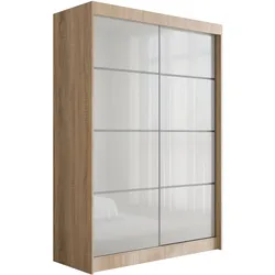 KLEIDERSCHRANK PEKA III - 120 cm - Sonoma Eiche|Weiß