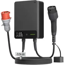 Pnch by Bree, Elektroauto Ladestation, Wallbox mit 22 kW und 15 m Kabel (22 kW)