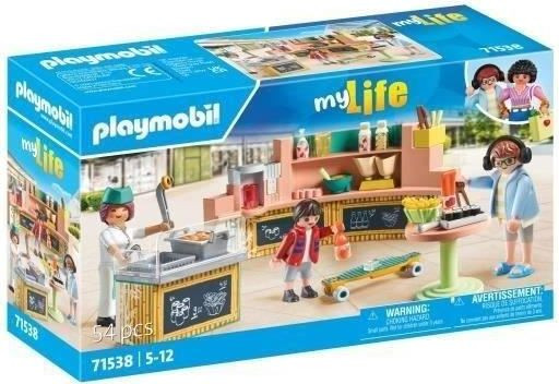 Playmobil 71538 My Life Snackkraam met 54 onderdelen voor kinderen vanaf 5 jaar