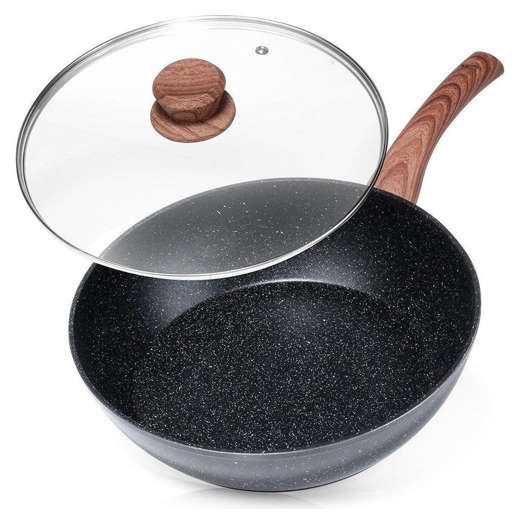 Vilde Koekenpan met glazen deksel, 28 cm