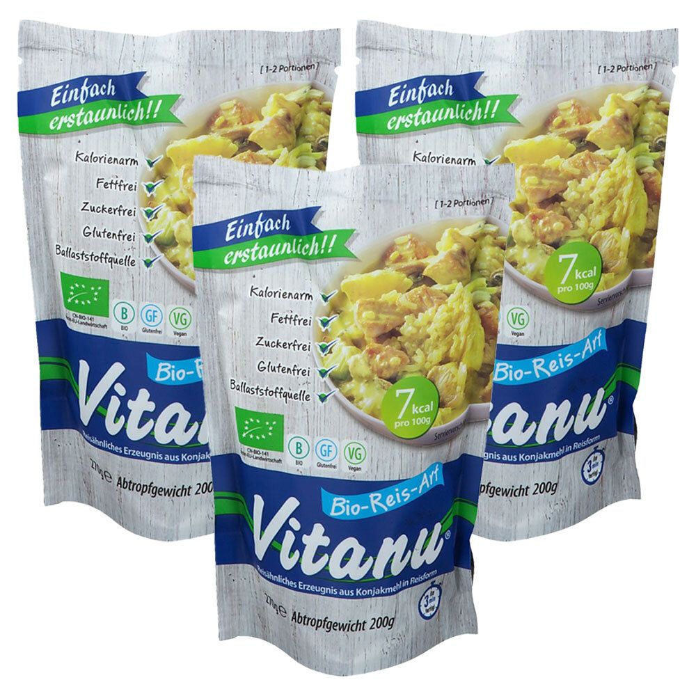 Vitanu Bio Reis 3x200 g Sonstige