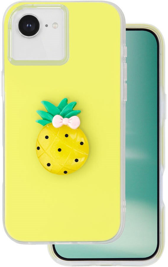 iPhone 17e / 16e TFO 3D Frugt Case - Ananas