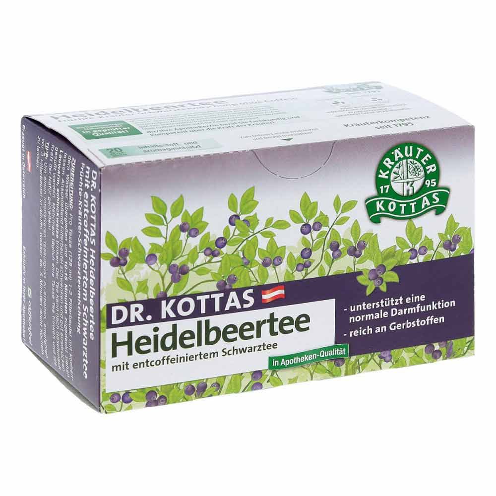 Hecht Pharma GmbH GB - Handelsware DR. KOTTAS Heidelbeertee mit entkoffeiniertem Schwarztee Filterb 08791722