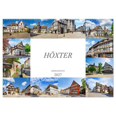 Höxter Impressionen (Wandkalender 2027 DIN A2 quer), CALVENDO Monatskalender
