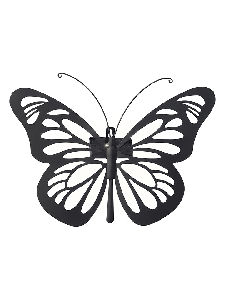Kaeming LED-Solar-Dekoleuchte in Schwarz - (L)26,5 x (B)34,5 cm - onesize