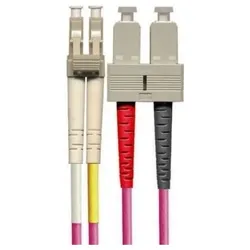 DNTP LWL-Patchkabel dx. 50/125μm OM4 pink LCd/SCd 1m