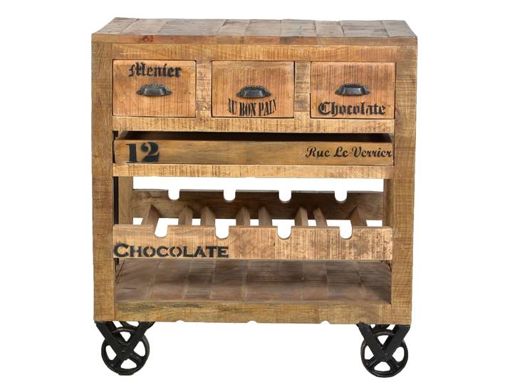 SIT Möbel RUSTIC Wein-Kommode lackiertes Mangoholz mit starken